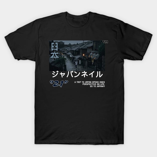 Rainy days in Japan T-Shirt by Kanjiworldwide